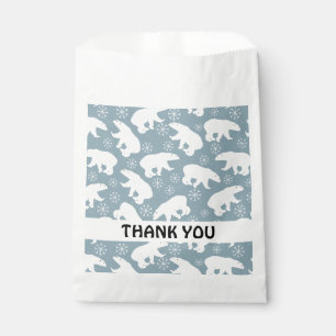 Winter Polar Bears seamless pattern + your ideas Favour Bags
