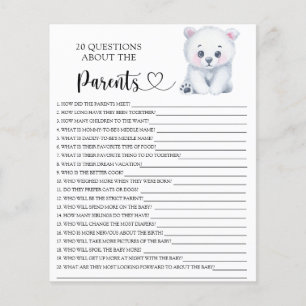 Winter polar teddy bear - games about the parents