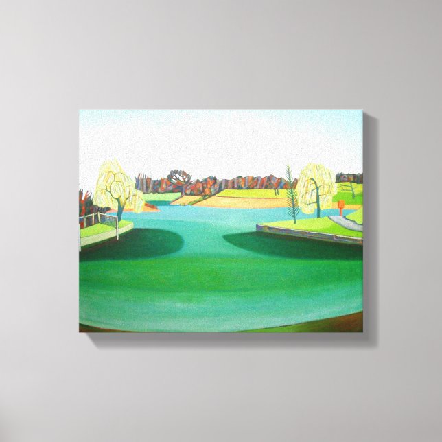 Winter Pond Canvas Print (Front)