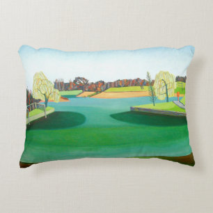 Winter Pond Decorative Cushion