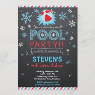 Winter Pool Invitation / Winter Pool Invite