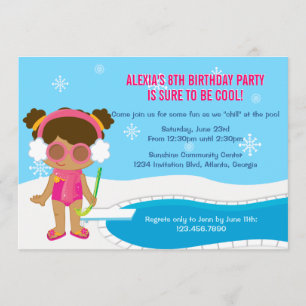 Winter Pool Party Invite