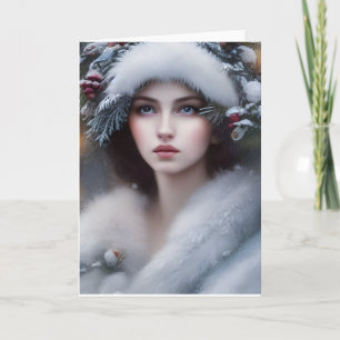 Winter Princess Holiday Card