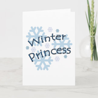 Winter Princess Holiday Card
