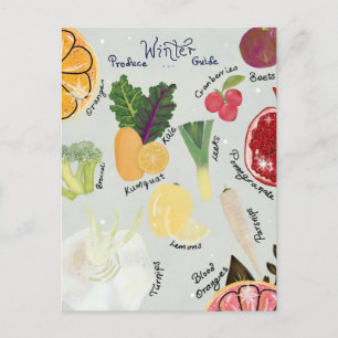 Winter Produce Guide Postcard