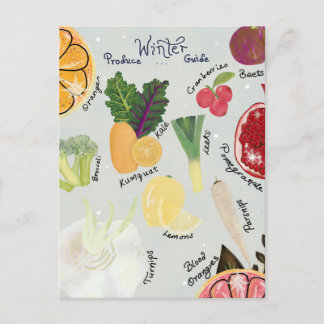 Winter Produce Guide Postcard