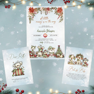 Winter Puppy Books for Baby Christmas Book Request Enclosure Card