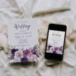Winter Purple Lavender Floral Elegant Wedding Invitation<br><div class="desc">Winter Purple Lavender Floral Elegant Wedding Invitation

See matching collection in Niche and Nest Store</div>