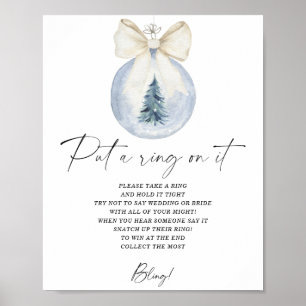 Winter put a ring on it game poster
