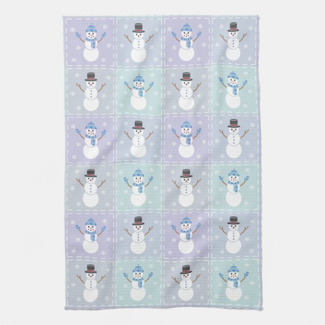 Winter Quilt Kitchen Towel (Vertical)