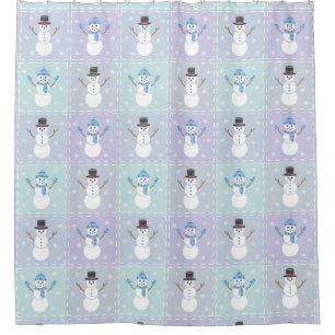 Winter Quilt Shower Curtain