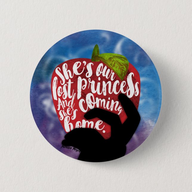 Winter quote 6 cm round badge (Front)