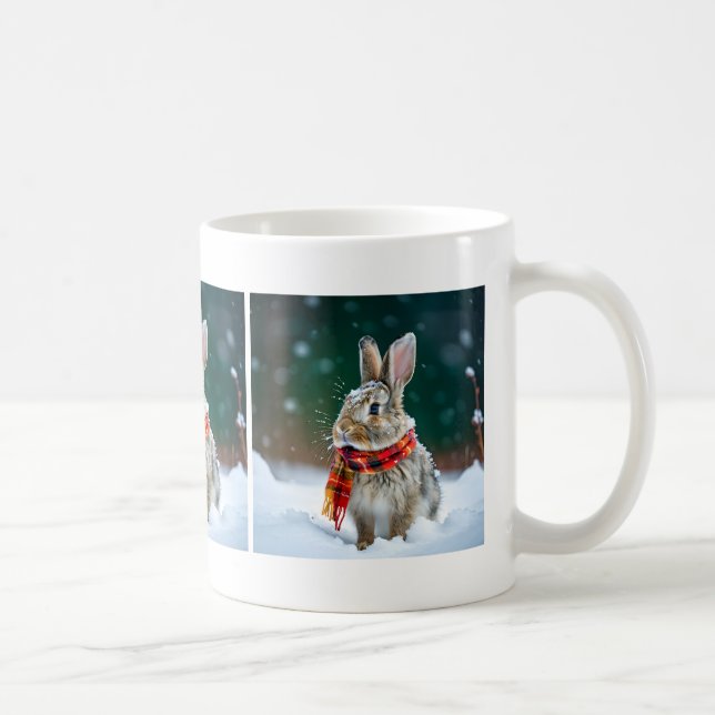 Winter Rabbit Coffee Mug (Right)