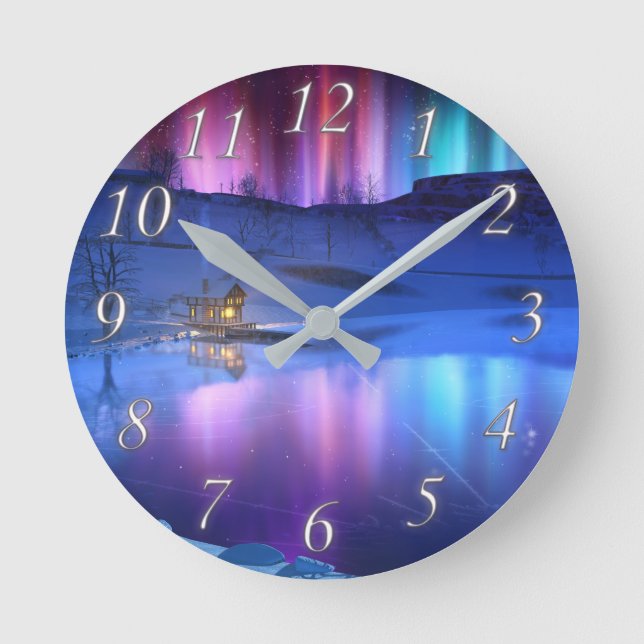 Winter Rainbow Clock (Front)