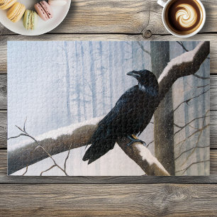 Winter Raven Forest Jigsaw Puzzle