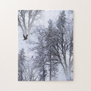 Winter Raven... Jigsaw Puzzle