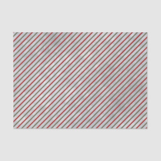 Winter Red and Green Stripe Tissue Paper