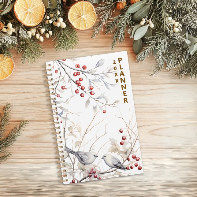 Winter Red Berries Birds Planner (Creator Uploaded)