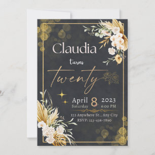 Winter Red Berries Christmas Wedding Invitation