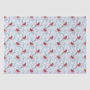 Winter Red Cardinal Bird Tissue Paper