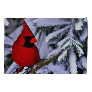Winter Red Cardinal Pillowcase