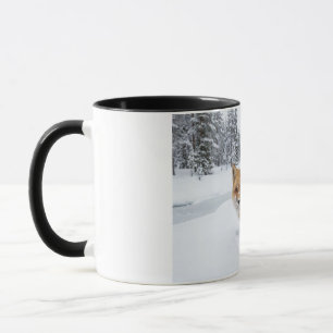 Winter Red Fox Mug - Snowy Forest Wildlife Ceramic