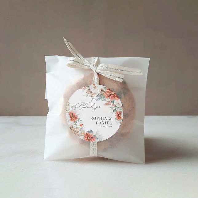 Winter Red Greenery Pinecone Wedding Sticker (Creator Uploaded)