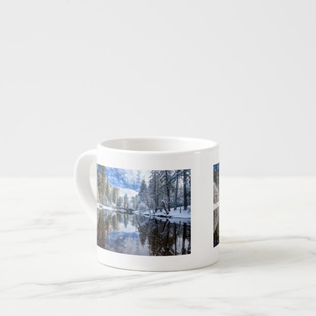 Winter Reflection at Yosemite Espresso Cup (Front Left)