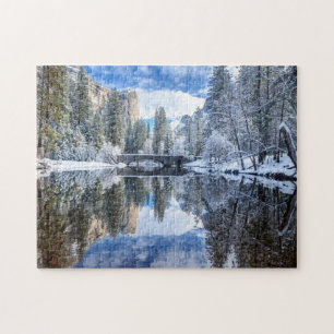 Winter Reflection at Yosemite Jigsaw Puzzle
