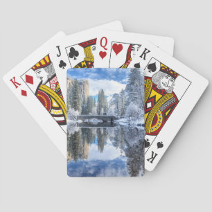 Winter Reflection at Yosemite Playing Cards