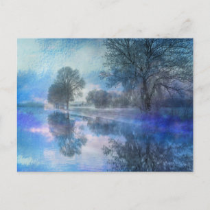 Winter Reflection Holiday Postcard