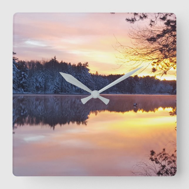 Winter reflections wall clock (Front)