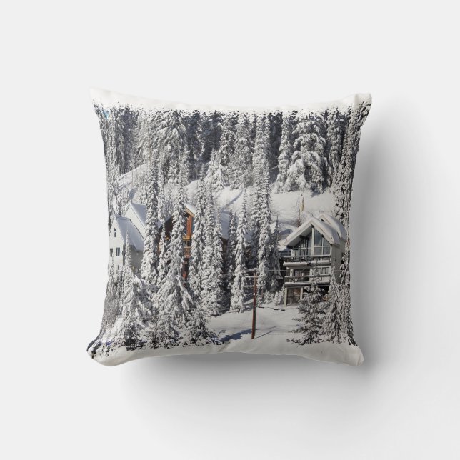 Winter Retreat - Alpine Village Cushion (Front)