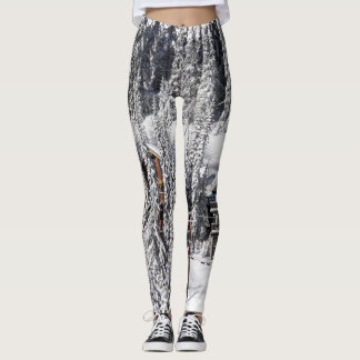 Winter Retreat - Alpine Village Leggings