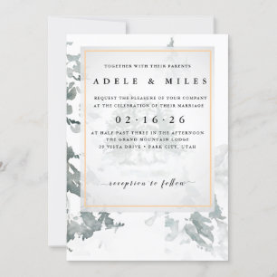 Winter Reverie Wedding  Invitation