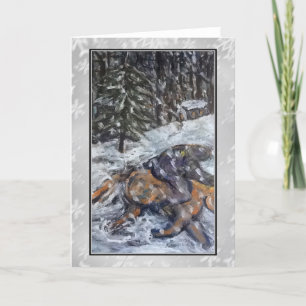 Winter Ride Art Card