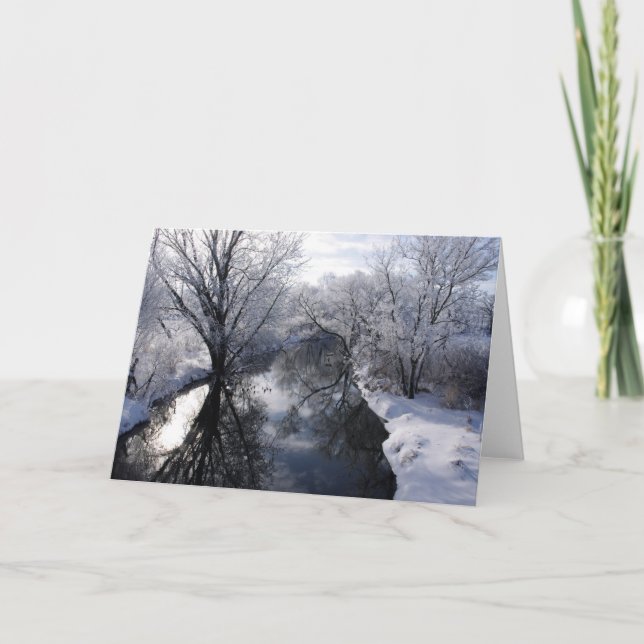 Winter River Holiday Card (Front)