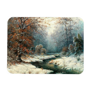Winter River Landscape Magnet