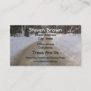 Winter Road Business Card