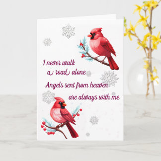 Winter road cardinals from Heaven Card