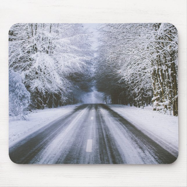 winter road mouse mat (Front)