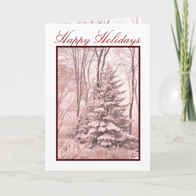 WINTER ROBES ~ Red Holiday Card (Front)