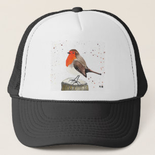 Winter robin trucker hat