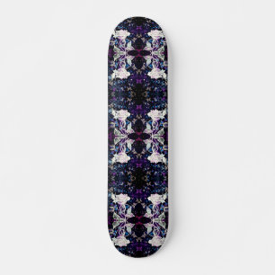 Winter Rose and Butterflies - Romantic Skateboard