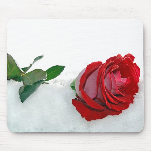 Winter Rose Mouse Mat (Front)