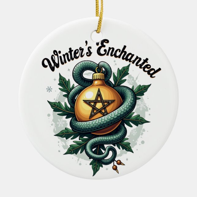 Winter’s Enchanted - Mystical Holiday Ornament (Front)
