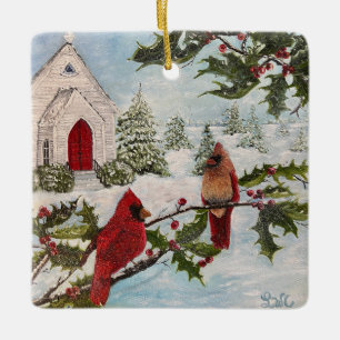 Winter’s Peace Ceramic Ornament