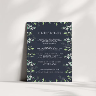 Winter Sage Guest Information Card