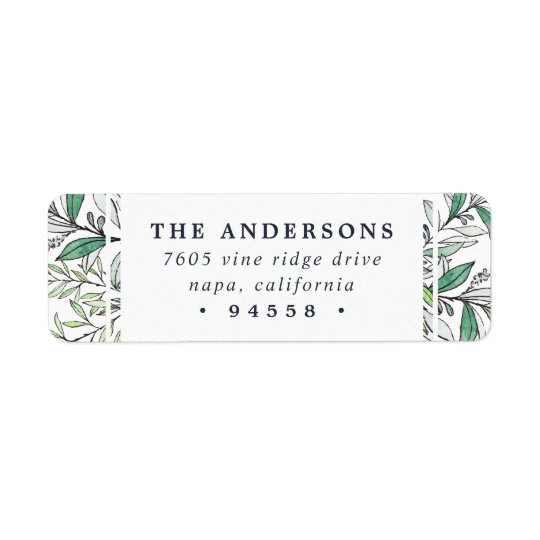Winter Sage | Holiday Return Address Return Address Label