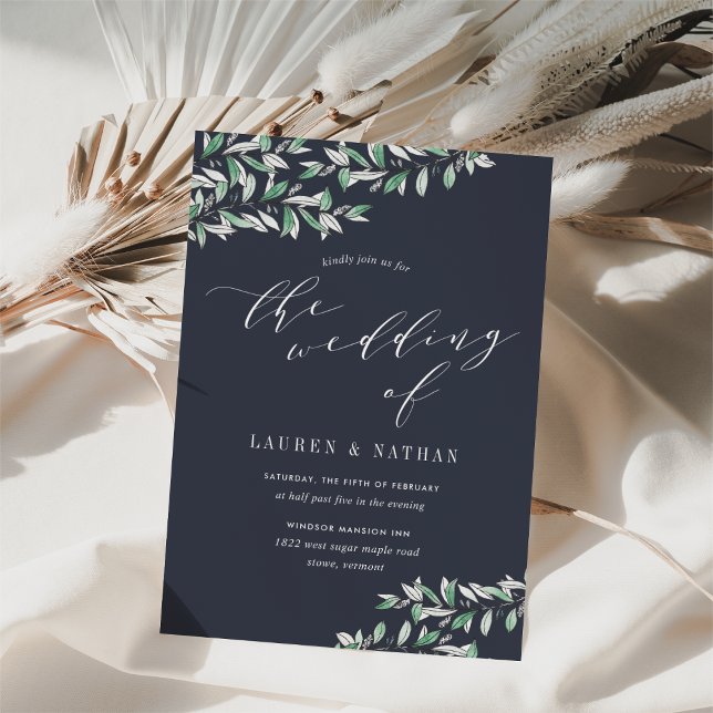 Winter Sage Wedding Invitation (Creator Uploaded)